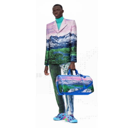 1A9ULQ Landscape pattern jacket