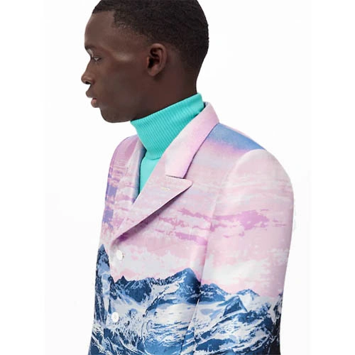 1A9ULQ Landscape pattern jacket