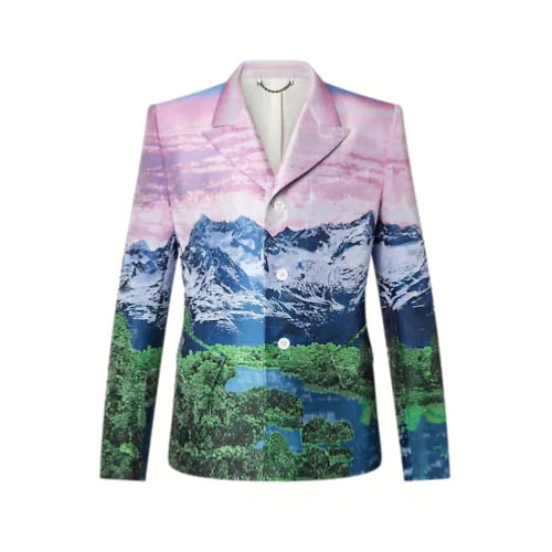 1A9ULQ Landscape pattern jacket