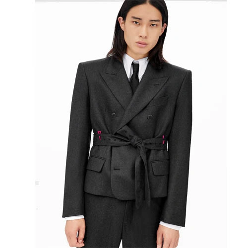 1A9UMB Double-breasted bomber jacket
