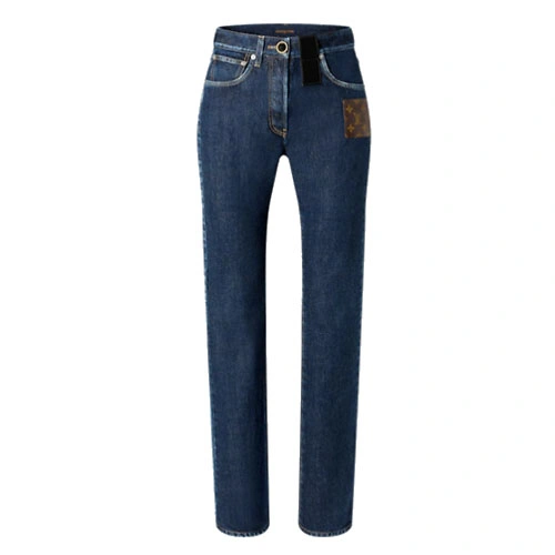 1A9W7N PATCH STRAIGHT CUT JEANS