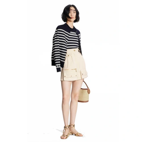 1A9XH5 Nautical stripe cardigan