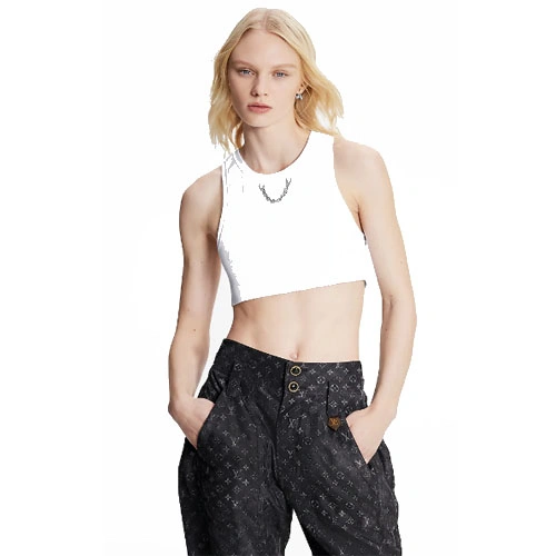 1A9XVD MONOGRAM CLOUD CROPPED PANTS