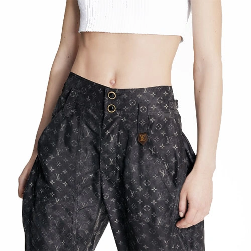 1A9XVD MONOGRAM CLOUD CROPPED PANTS