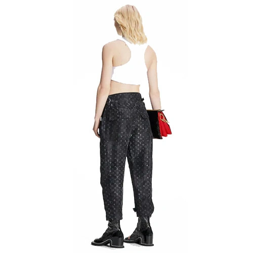 1A9XVD MONOGRAM CLOUD CROPPED PANTS