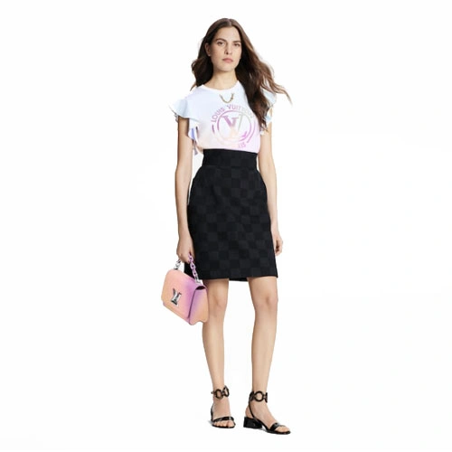 1A9YEX Flounces sleeve T-shirt