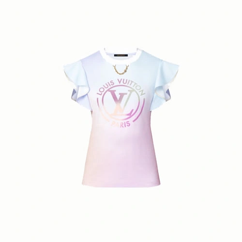 1A9YEX Flounces sleeve T-shirt
