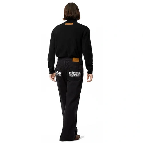 1AA5IC Louis Vuitton Graffiti jeans