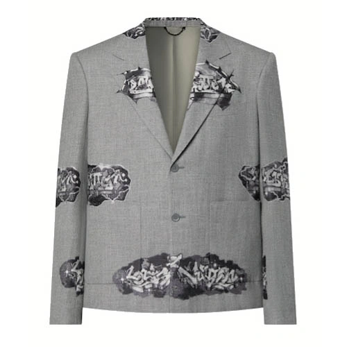 1AA7BH Louis Vuitton graffiti jacket
