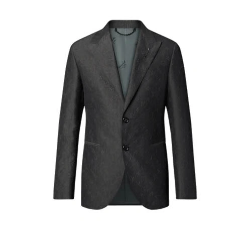 1AA7FC Embossed single-breasted jacket