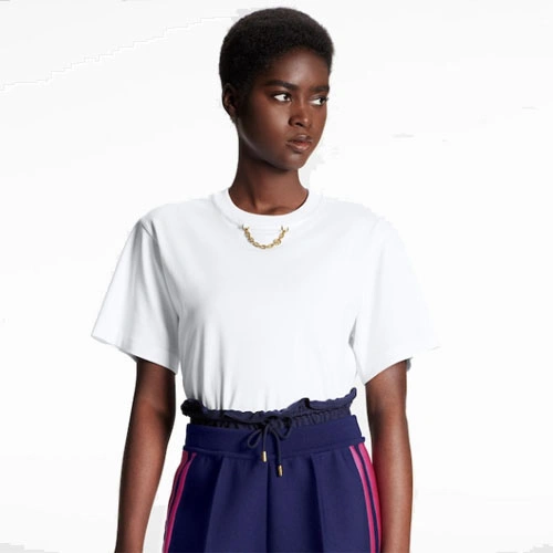 1AA82O Chain detail T-shirt