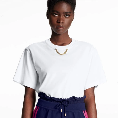 1AA82O Chain detail T-shirt