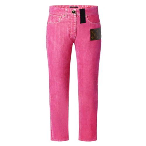 1AA8H7 POP PINK STRAIGHT CUT JEANS