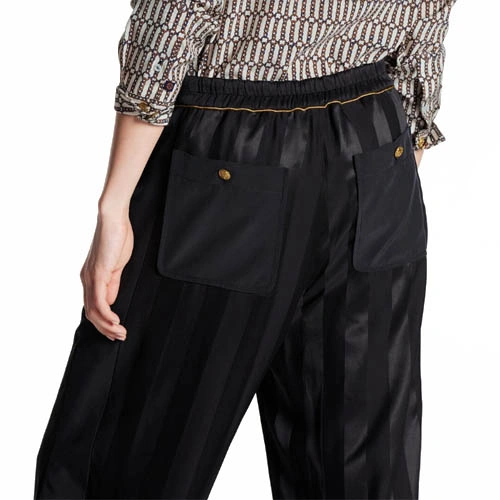 1AA8SE Sailor trousers in striped satin