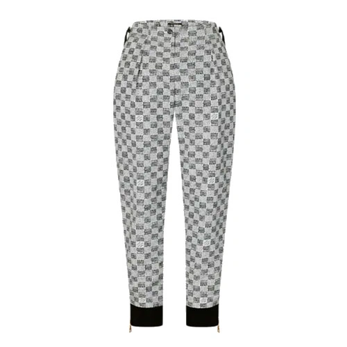 1AA8TV DAMIER DRESSY JOGGING PANTS