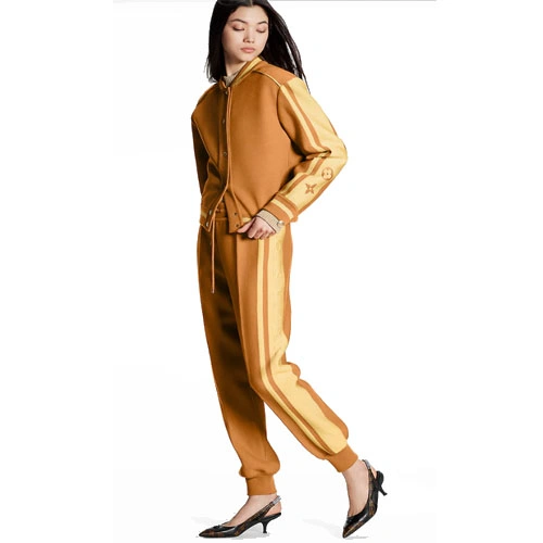 1AA972 BLOCK KNIT JOGGING PANTS