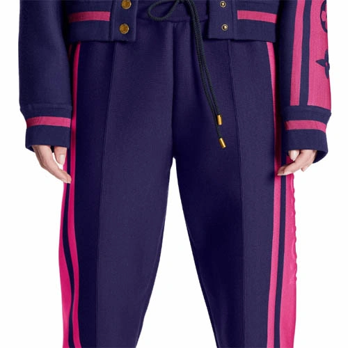1AAANL BLOCK KNIT JOGGING PANTS