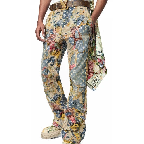 1AAGQQ Shabby carpenter style flared jeans