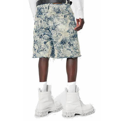 1AAGTA Carpenter style jean shorts