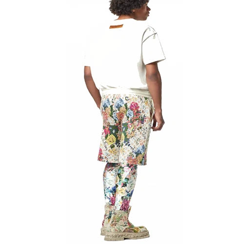 1AAGW8 LV floral patterned jacquard shorts