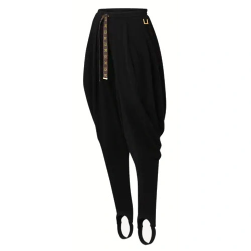 1AALBZ DRAPED CASHMERE JODHPURS