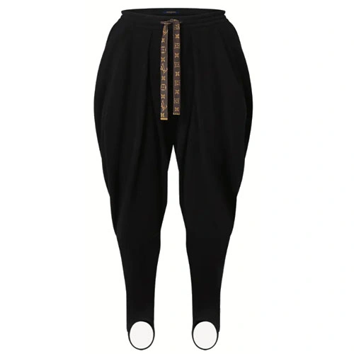 1AALBZ DRAPED CASHMERE JODHPURS