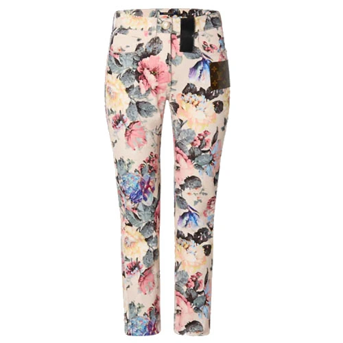 1AALDY  FLOWER STRAIGHT CUT JEANS