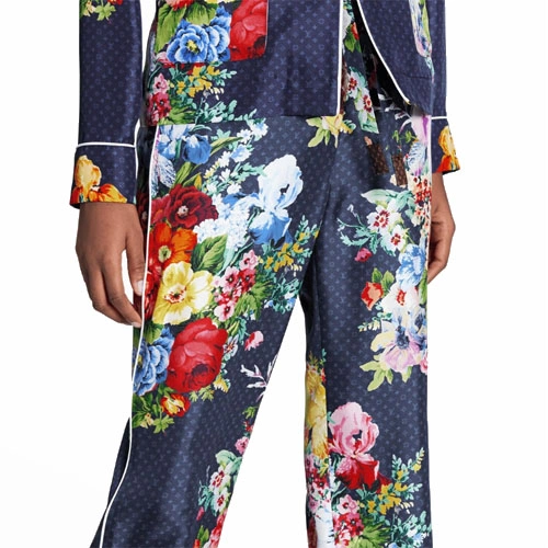 1AALUC VINTAGE FLOWER PAJAMA PANTS