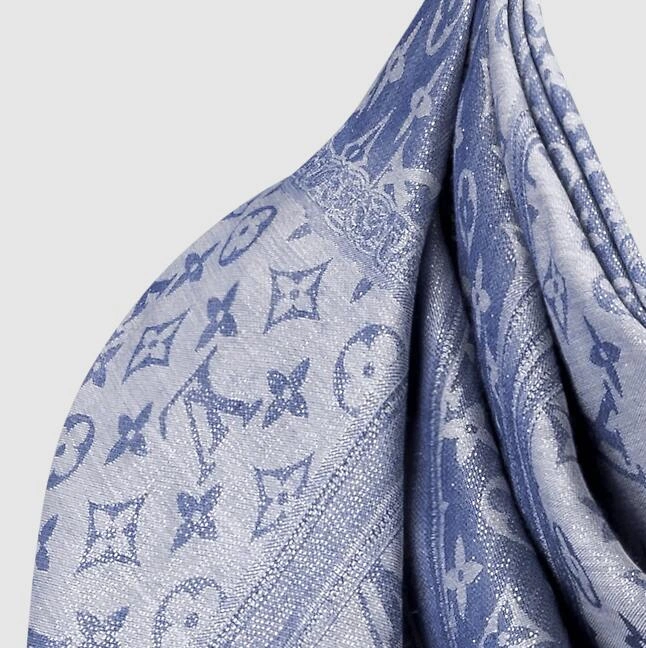 Denim Confidential Monogram Shawl M76691