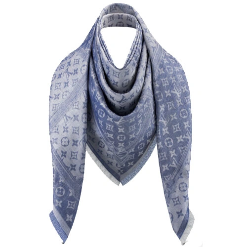 Denim Confidential Monogram Shawl M76691