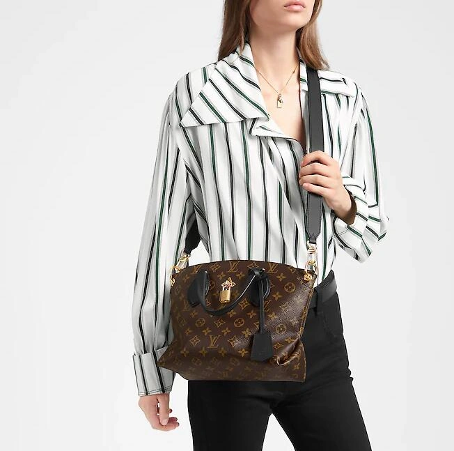 FLOWER ZIPPED TOTE PM M44351