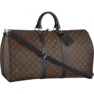 Keepall 55 With Strap M56714 Brown
