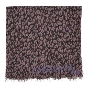 Leopard Stole M74736 Purple