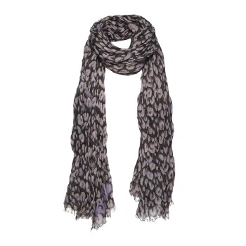 Leopard Stole M74736 Purple