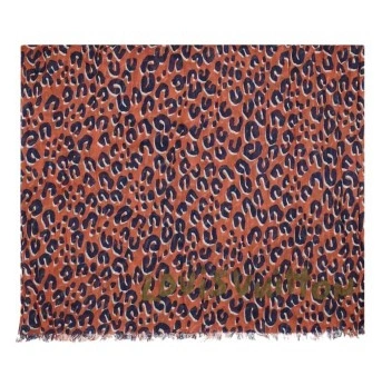 Leopard Stole M74905 Chili Red