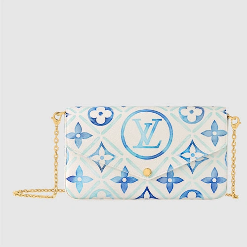 M11459 Felicie Pochette Lagoon Blue