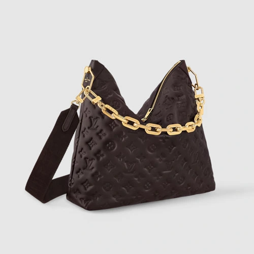 M12072 Coussin Hobo MM Chocolat
