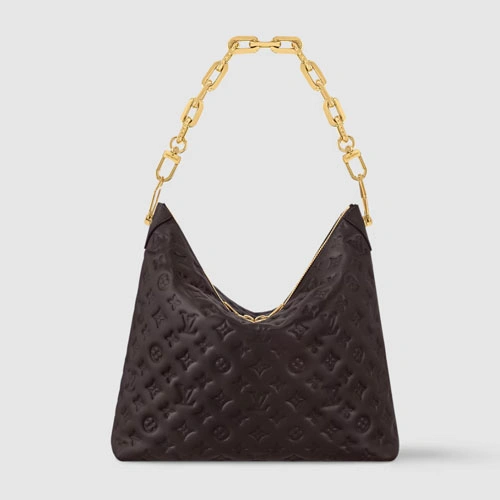 M12072 Coussin Hobo MM Chocolat