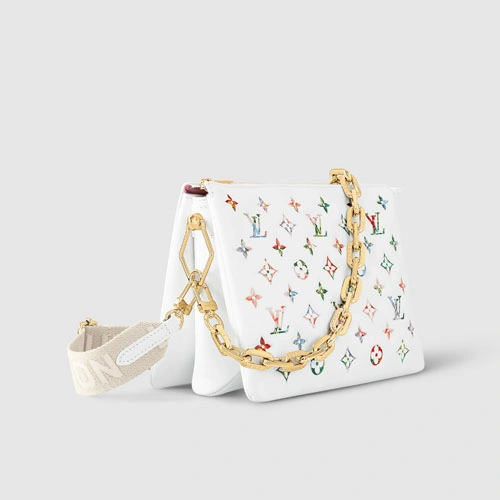 M21209 Coussin PM White leather