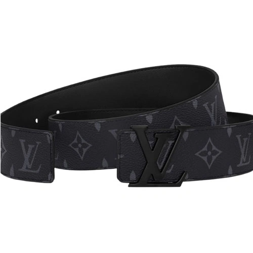 M4482S LV Initiales 40mm Matte Black Belt