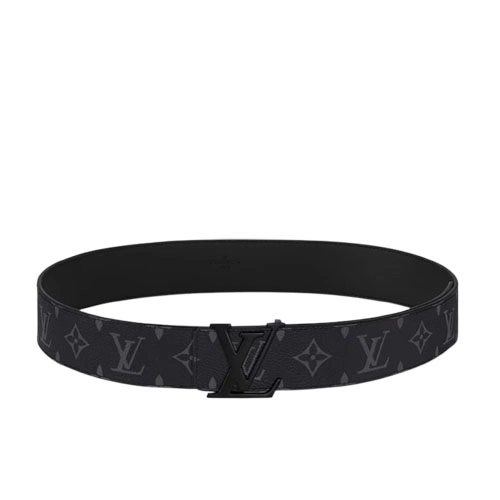 M4482S LV Initiales 40mm Matte Black Belt