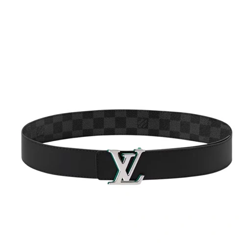 M4605U LV Optic Damier Graphite 40mm Reversible Belt