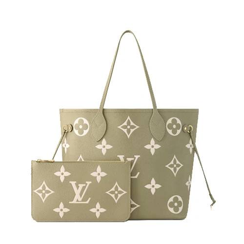 M46649 Neverfull MM Light Khaki Cream
