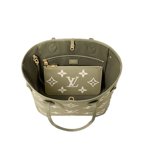 M46649 Neverfull MM Light Khaki Cream