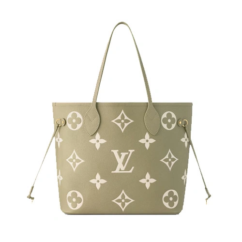 M46649 Neverfull MM Light Khaki Cream