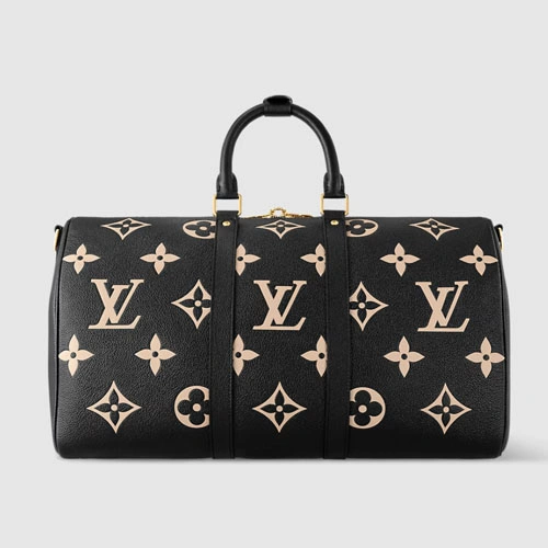 M46670 Keepall Bandouliere 45 Black Beige