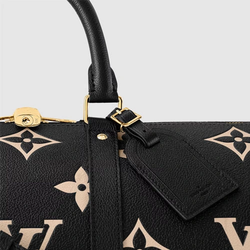 M46670 Keepall Bandouliere 45 Black Beige