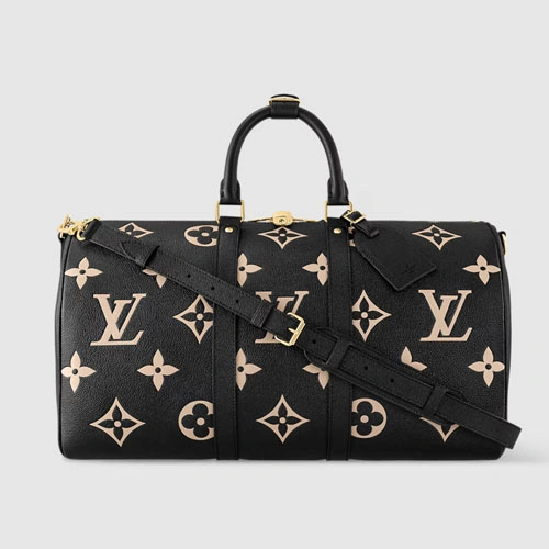 M46670 Keepall Bandouliere 45 Black Beige