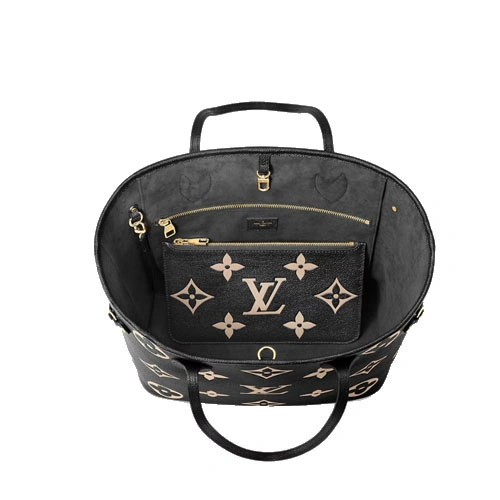 M58907 Neverfull MM tote bag Black Beige