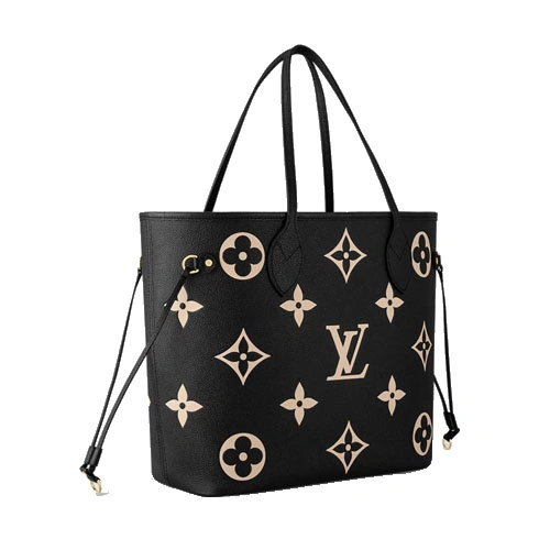 M58907 Neverfull MM tote bag Black Beige